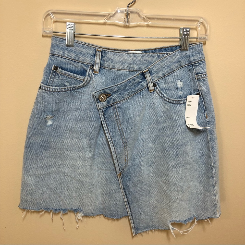 Urban Outfitters Light Blue Denim Mini Skirt
